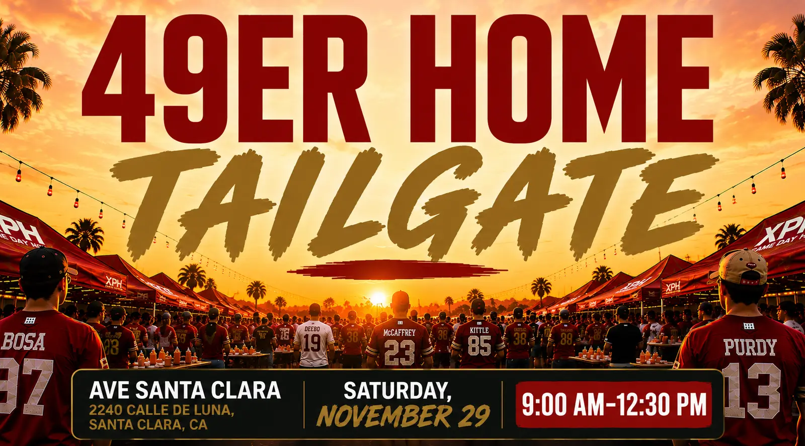 Xperience Tailgate; 49ers vs Seahawks