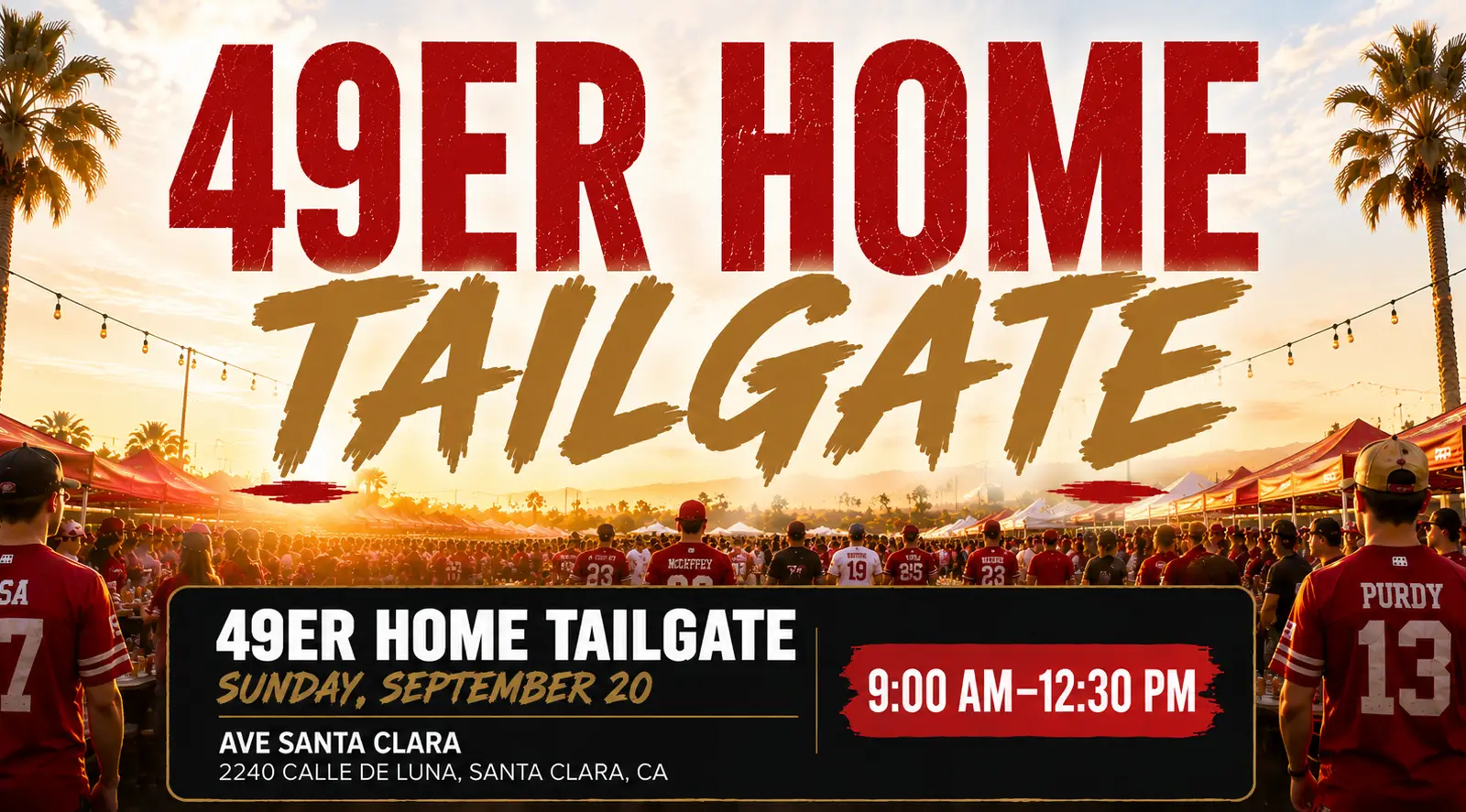 Xperience Tailgate; 49ers vs Dolphins