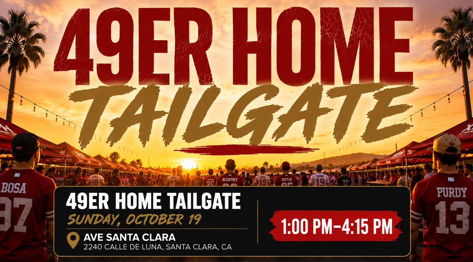 Xperience Tailgate; 49ers vs Commanders