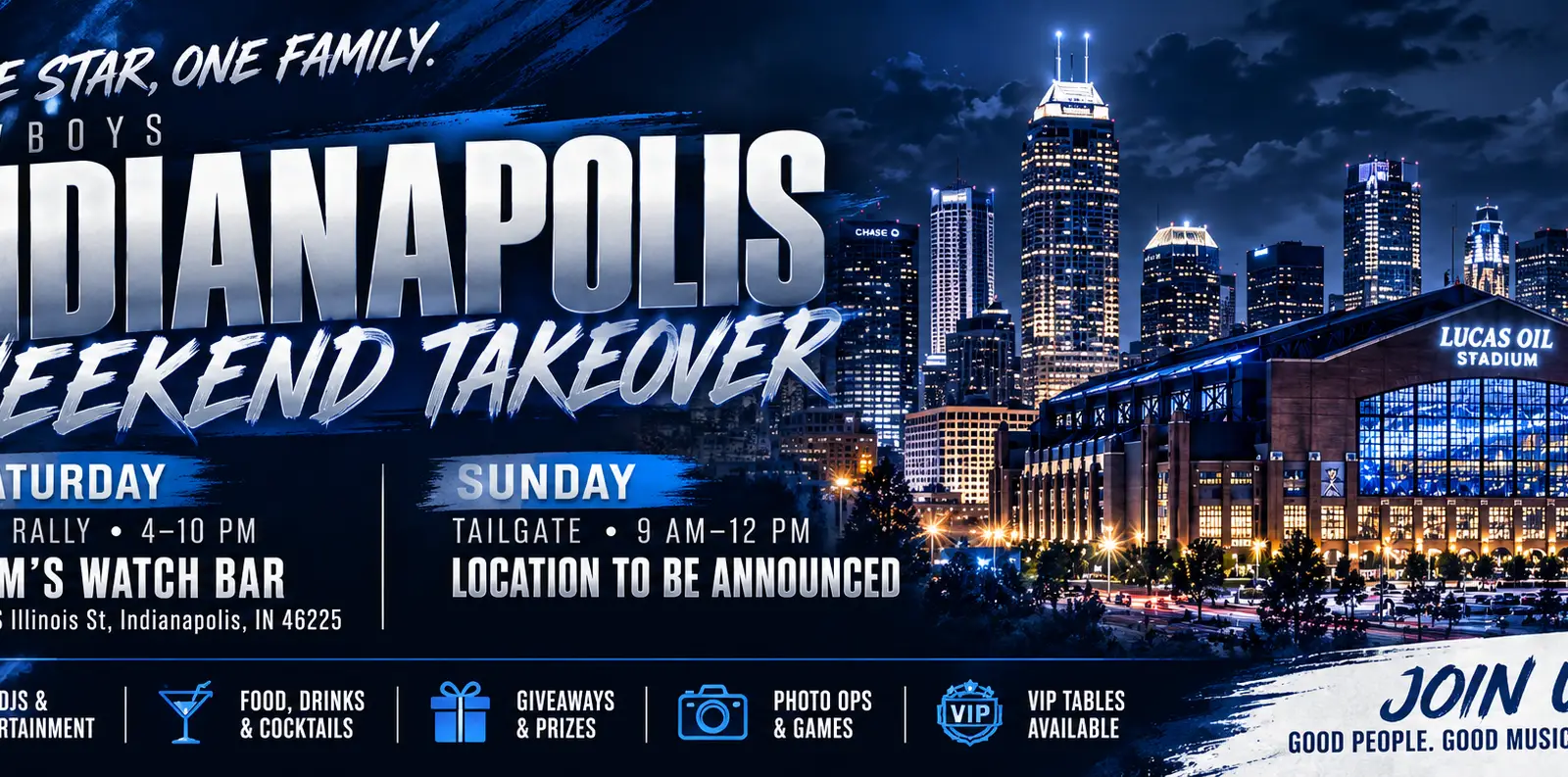 One Star One Family Indy Takeover