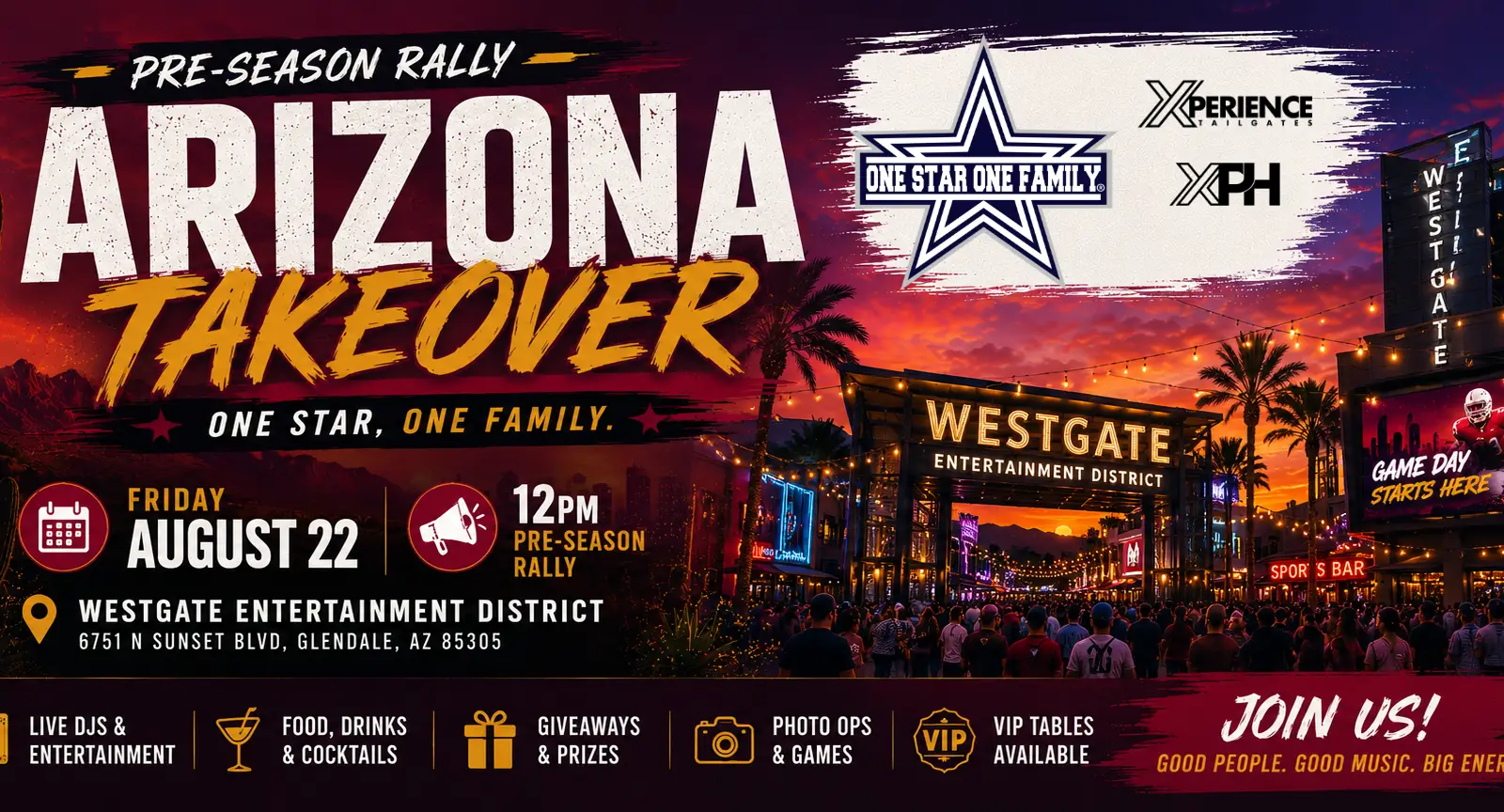 One Star One Family - Cowboys Arizona Takeover (Pre-Season Rally)