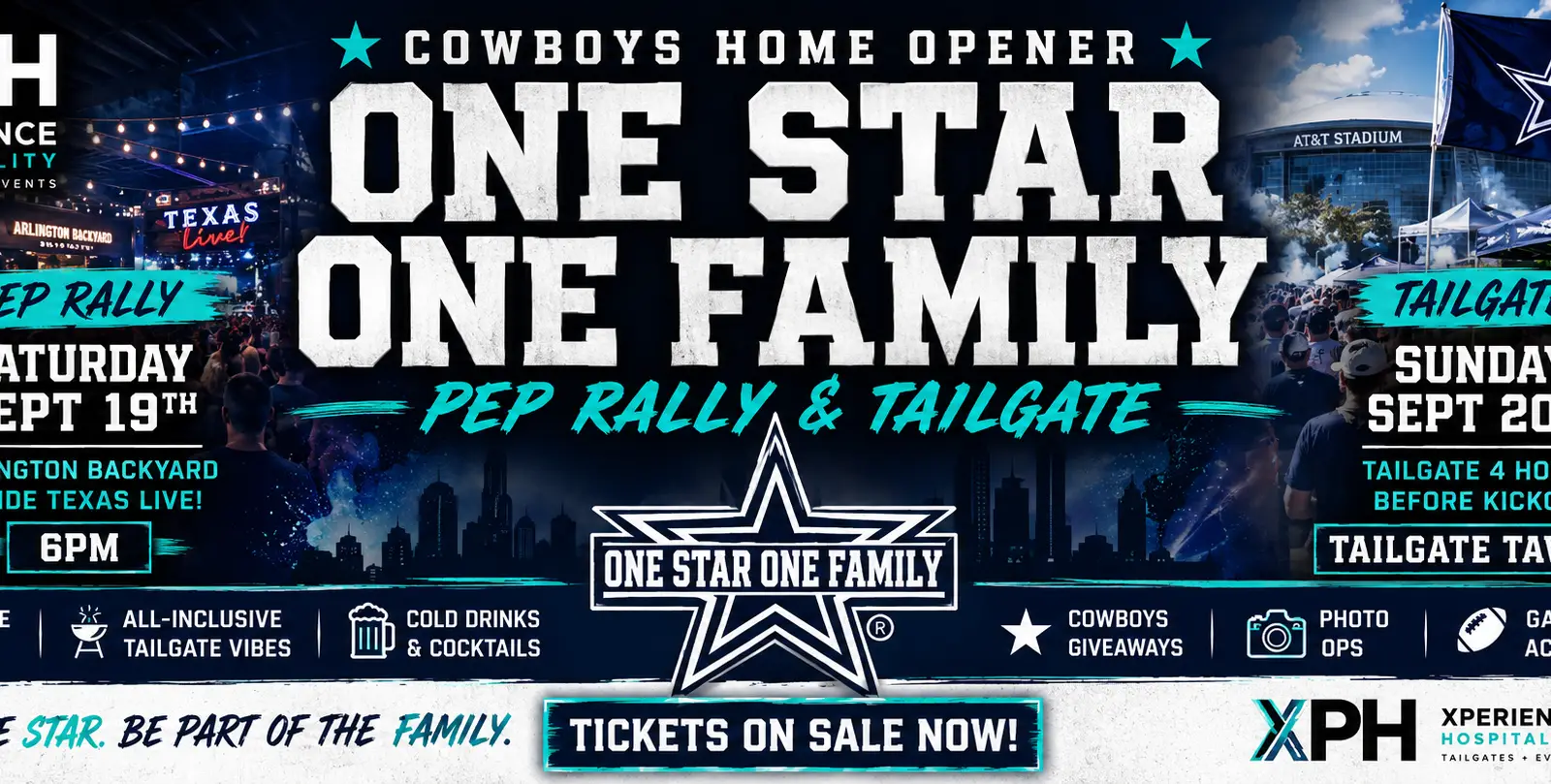 One Star One Family Cowboys Opening Weekend Rally and Tailgate